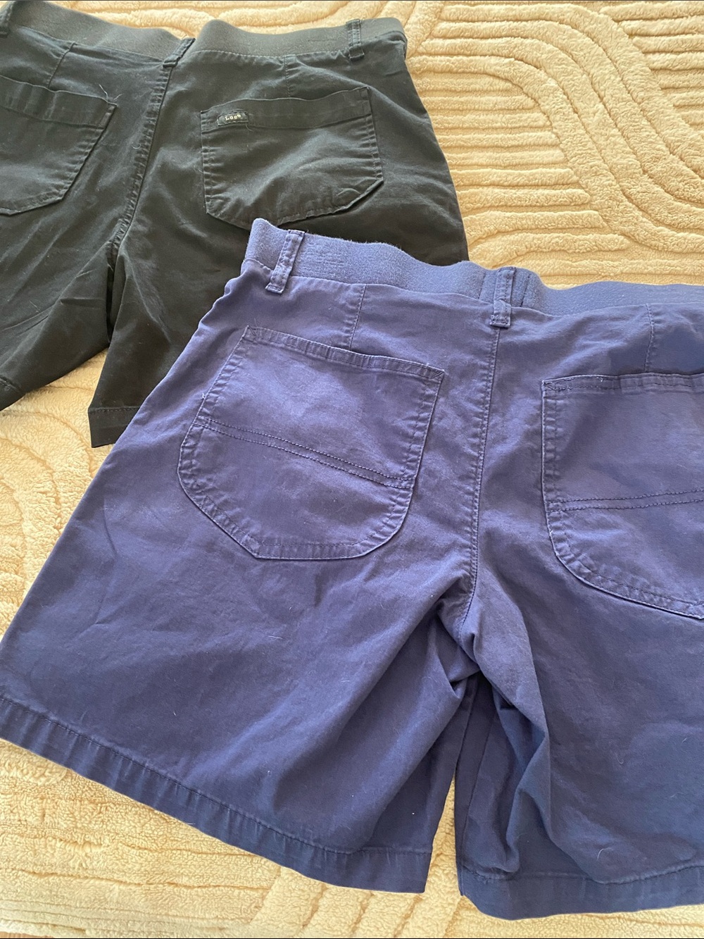 Lee Women's Cargo Shorts in Navy and Black